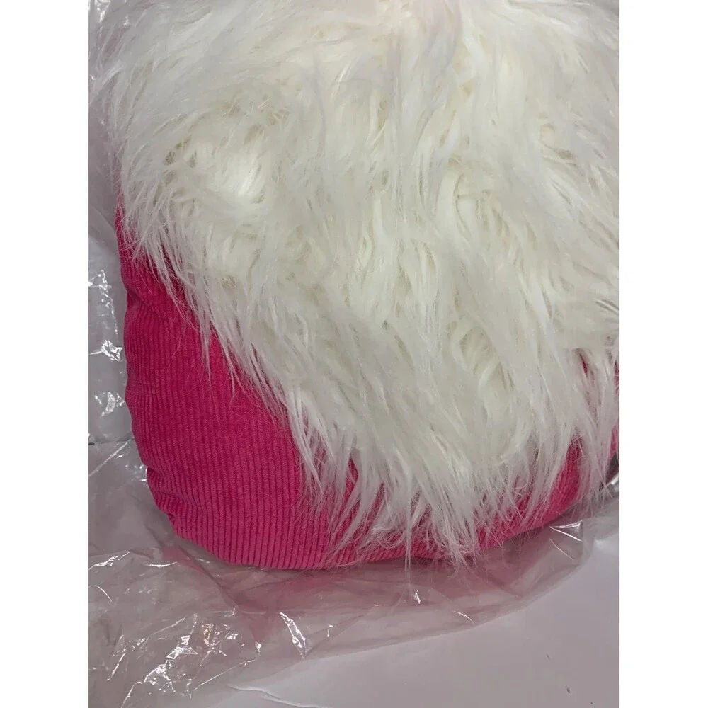 New Big Pink Soft Winter Gnome Pillow Snuggle Stuffy